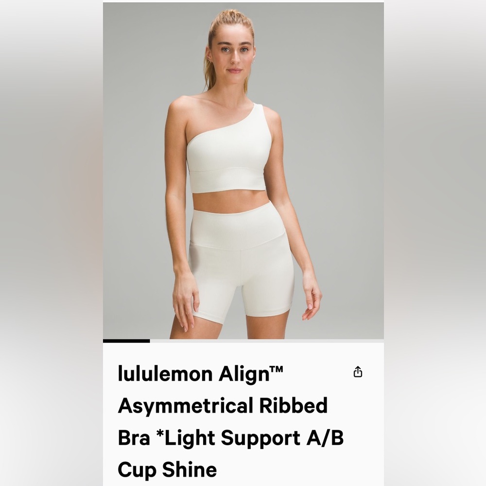 lululemon Align™
Asymmetrical Ribbed
Bra *Light Support A/B